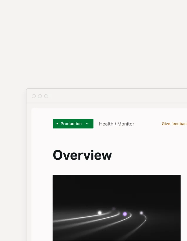 Browser window displaying a site health and monitoring dashboard.