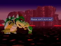 Bowser attacking a Koopa Troopa