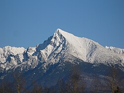 El cim Kriváň (2.495&nbsp;m), un símbol nacional