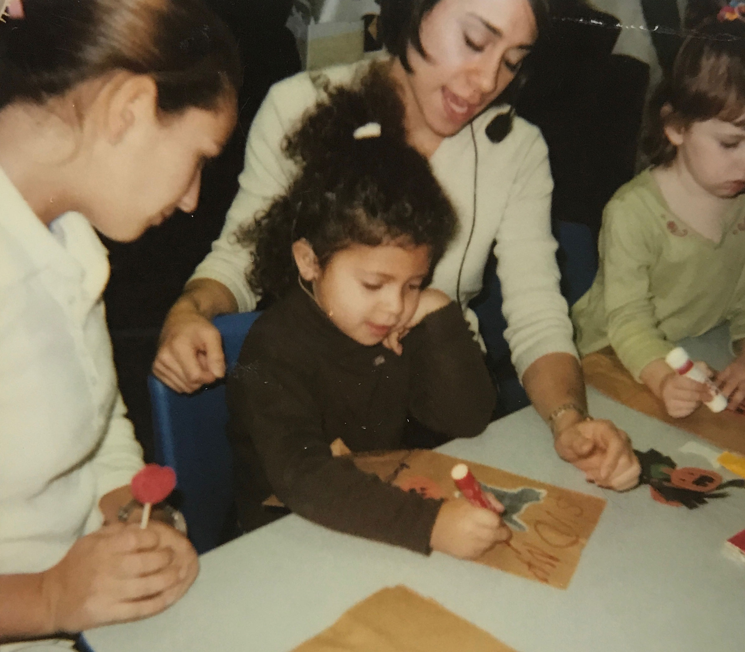 Clarke New York teacher with student