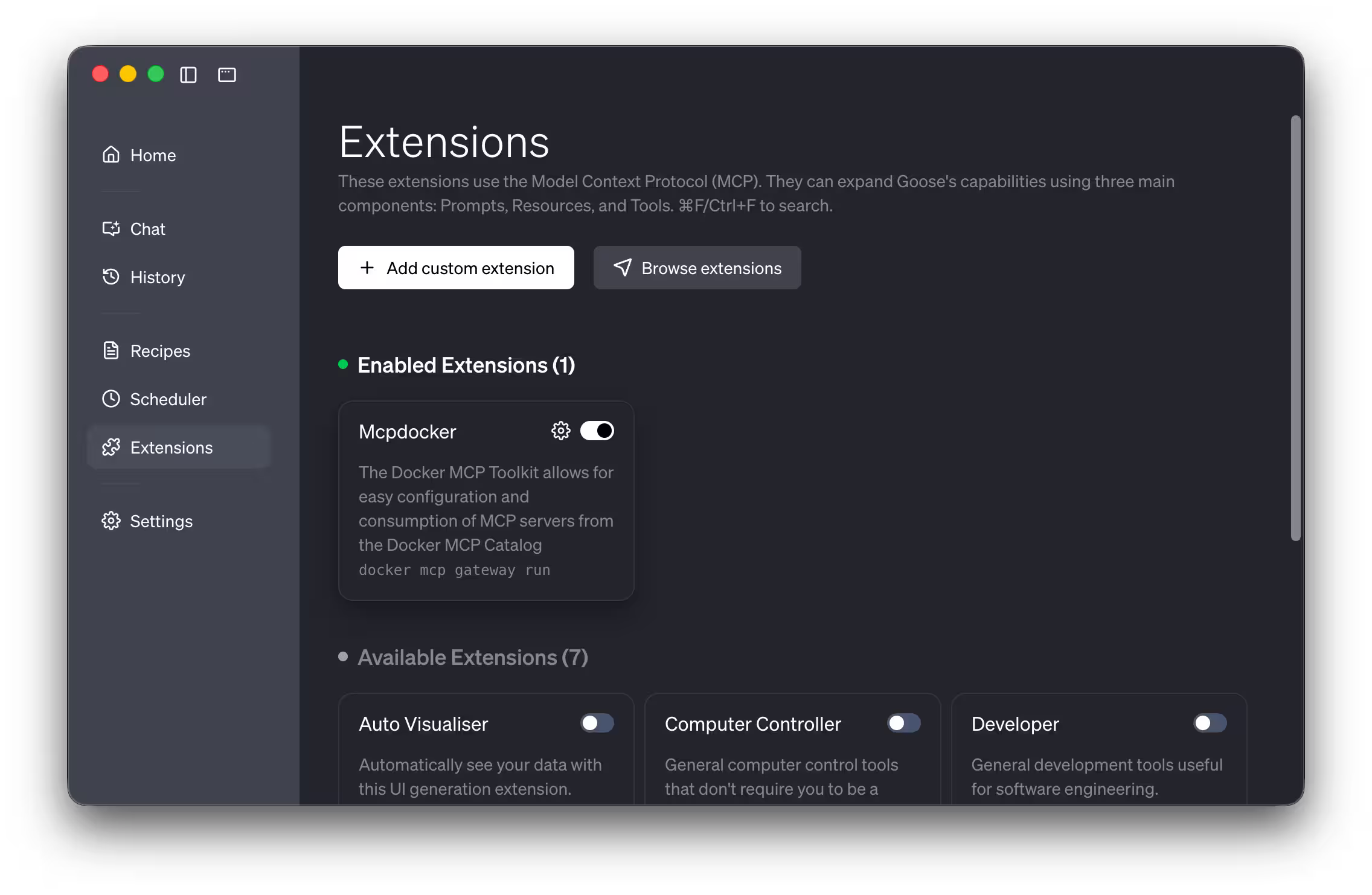 Goose desktop app